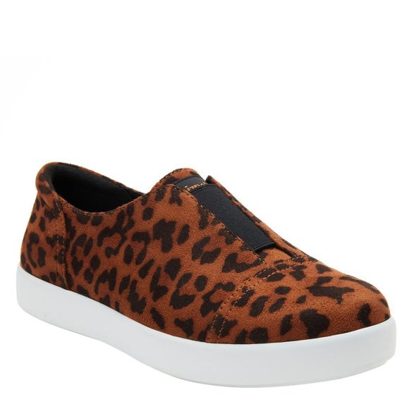 Alegria by PG Lite Posy Slip on Sneaker Leopard Vegan Leather - Picture 1 of 3